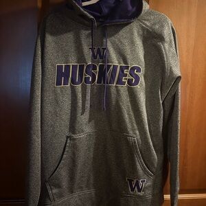 Gray Huskies Men's Sweater